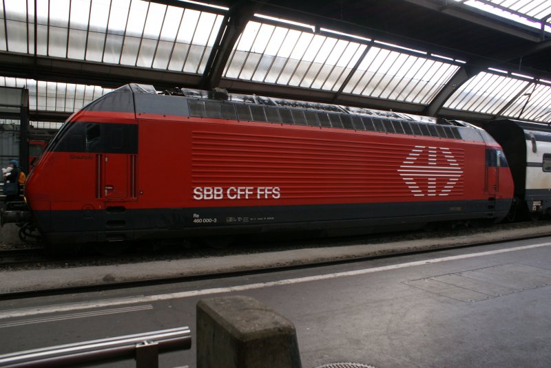 Seitenansicht der RE460000-3 Design Bahn 2000 (Grauholz)