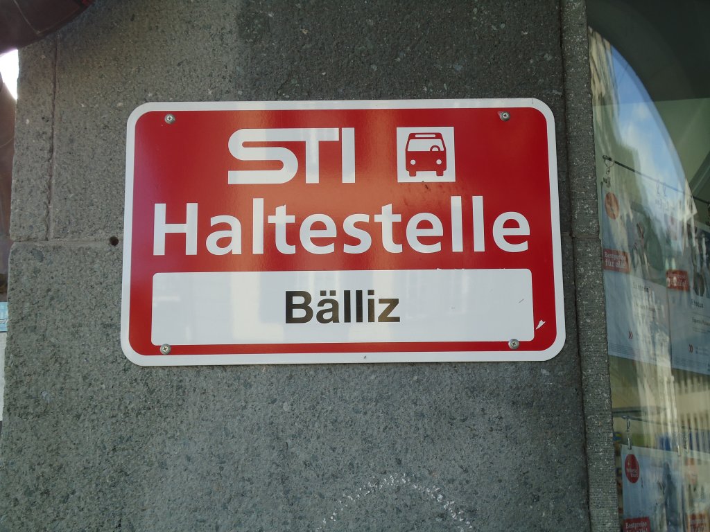 (128'127) - STI-Haltestelle - Thun, B�lliz - am 31. Juli 2010