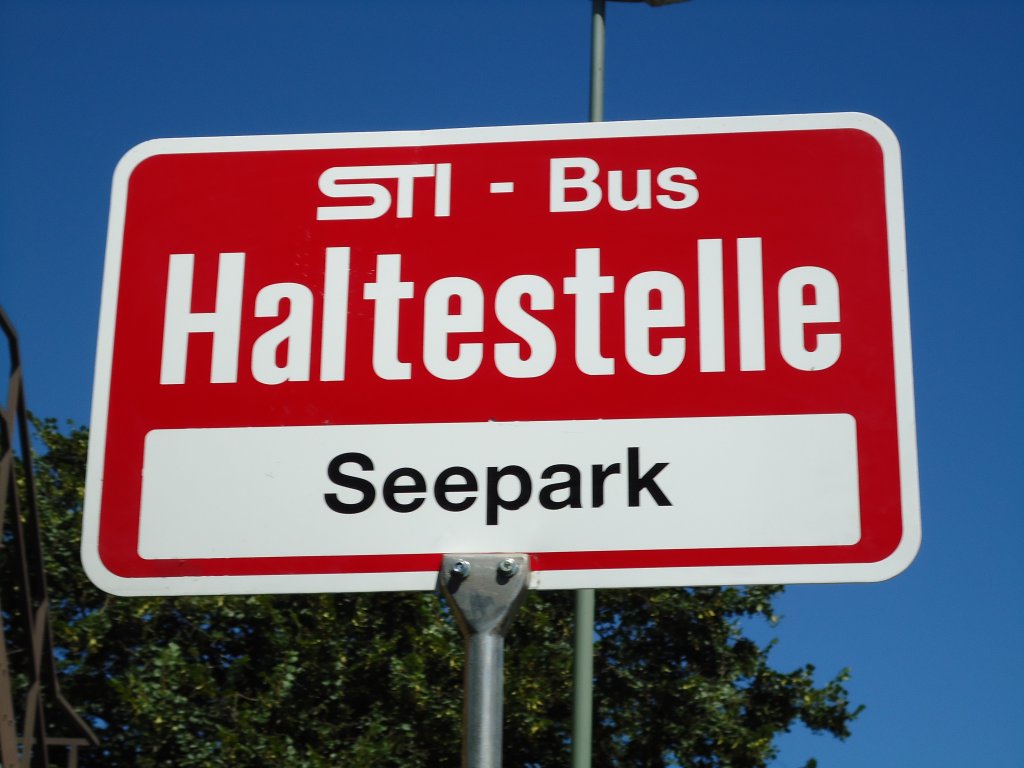(128'175) - STI-Haltestelle - Thun, Seepark - am 1. August 2010