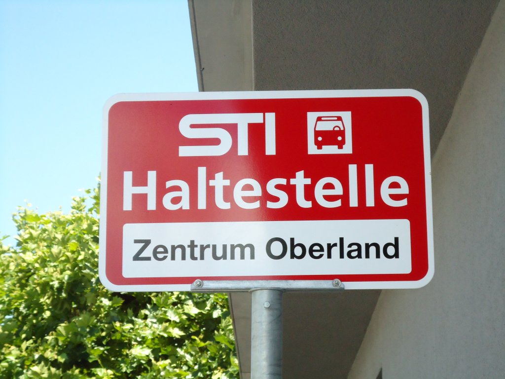 (128'188) - STI-Haltestelle - Thun, Zentrum Oberland - am 1. August 2010