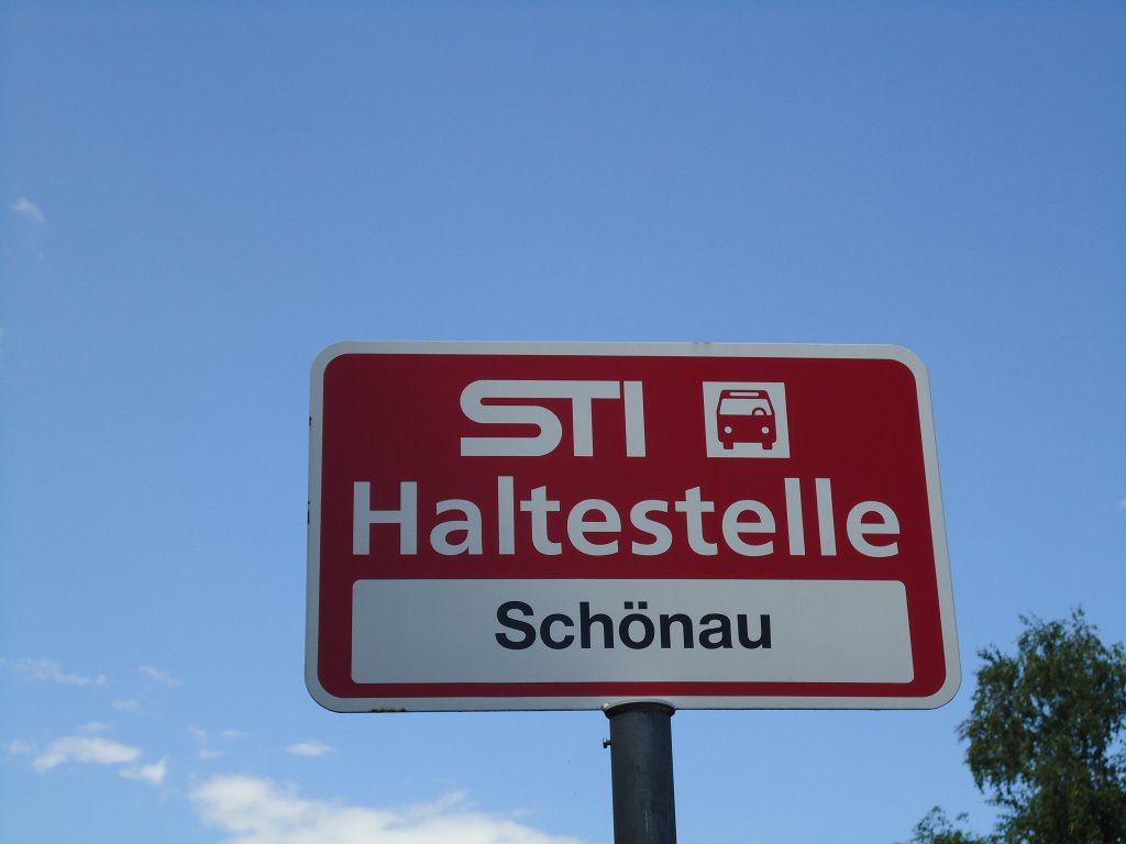 (128'202) - STI-Haltestelle - Thun, Sch�nau - am 1. August 2010