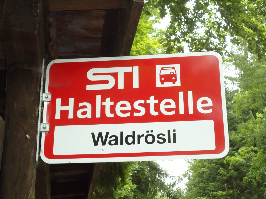 (128'765) - STI-Haltestelle - Schwendibach, Waldr�sli - am 15. August 2010
