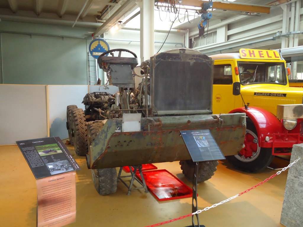 (128'820) - Im Saurer-Museum in Arbon: Saurer-Lastwagen am 21. August 2010