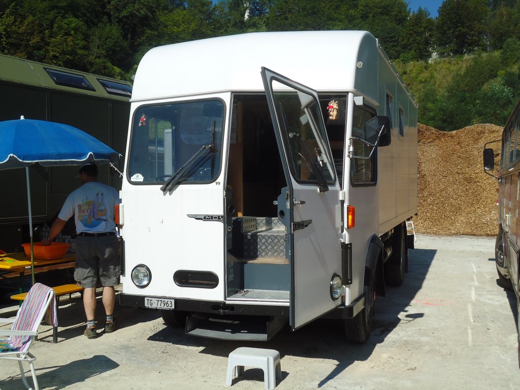 (129'001) - Mowag-Wohnmobil - TG 77'963 - am 22. August 2010 in Thayngen