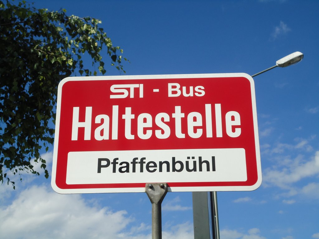 (129'170) - STI-Haltestelle - Thun, Pfaffenb�hl - am 29. August 2010