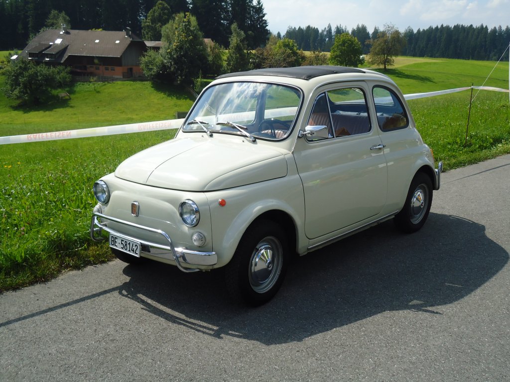 (129'227) - Fiat 500 - BE 58'142 - am 4. September 2010 in Wachseldorn