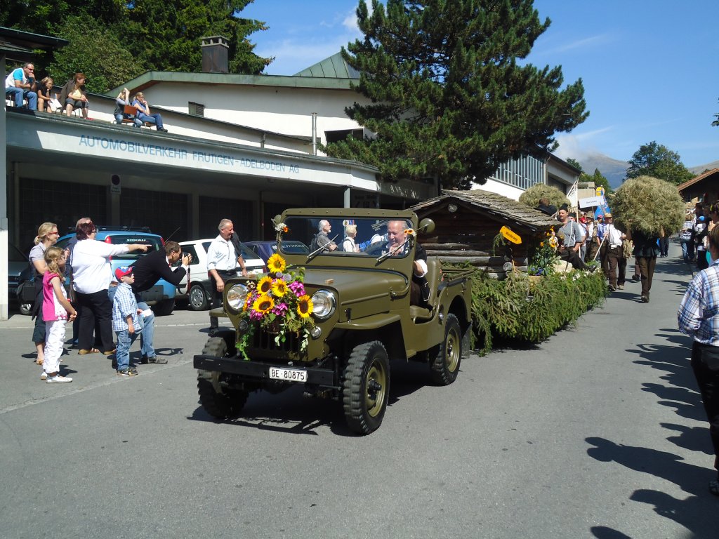 (129'407) - Willys-Jeep - BE 80'875 - am 5. September 2010 in Adelboden, Dorfstrasse
