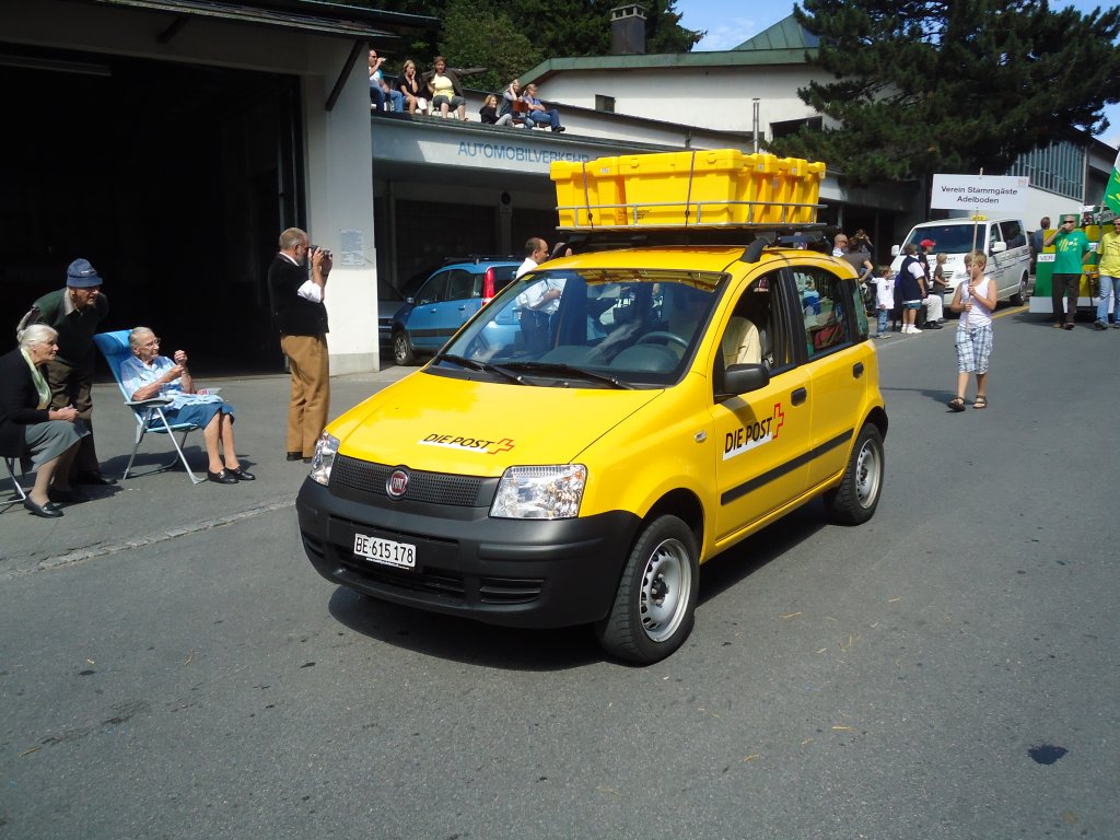 (129'456) - Die Post - BE 615'178 - Fiat am 5. September 2010 in Adelboden, Dorfstrasse