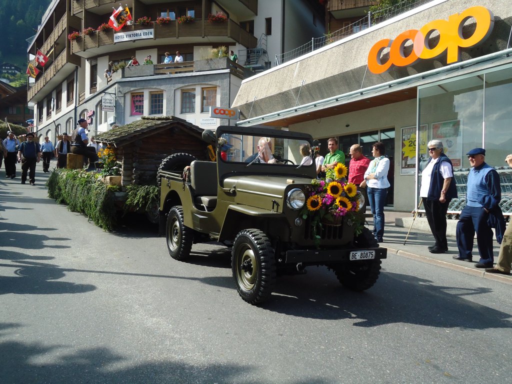 (129'498) - Willys-Jeep - BE 80'875 - am 5. September 2010 in Adelboden, Landstrasse