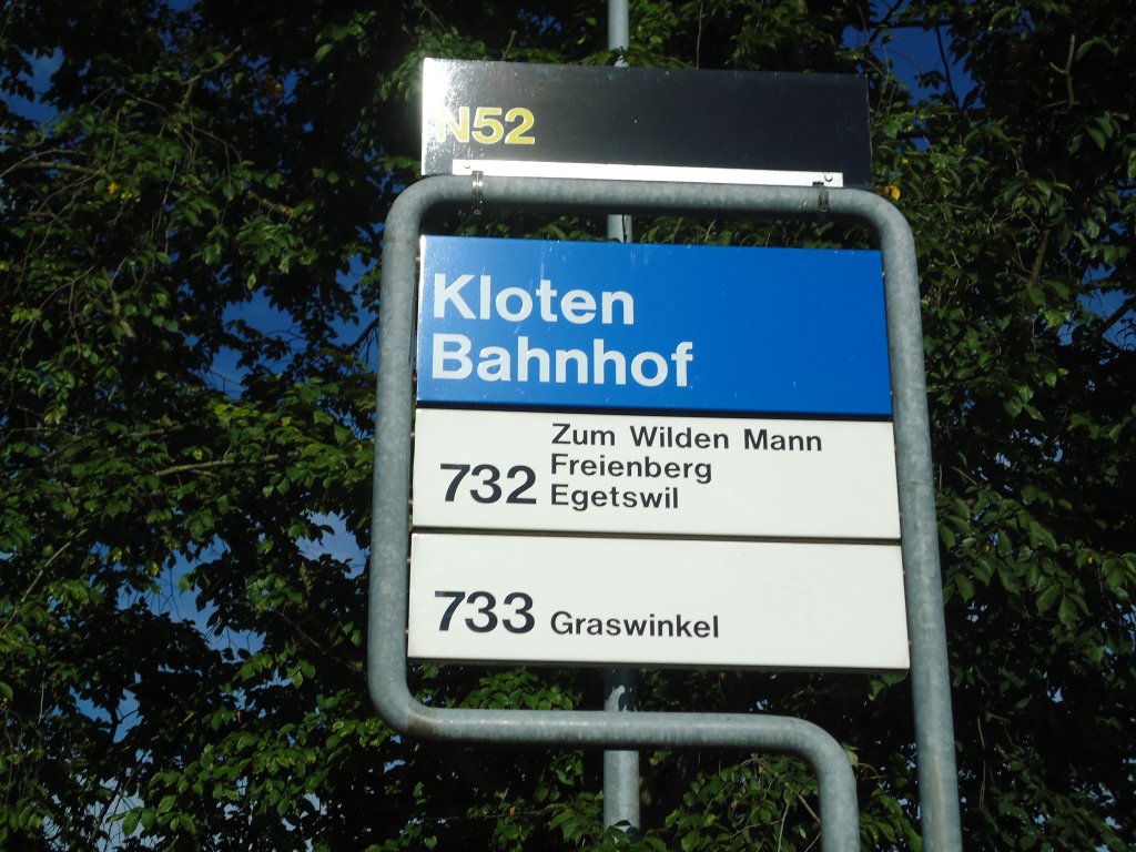 (129'683) - VBG-Haltestelle - Kloten, Bahnhof - am 12. September 2010