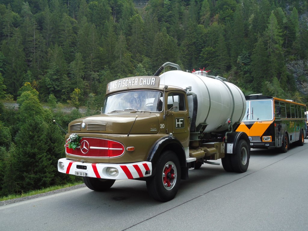 (129'863) - Fischer, Chur - Nr. 20/GR 16 U - Mercedes am 18. September 2010 bei Valendas