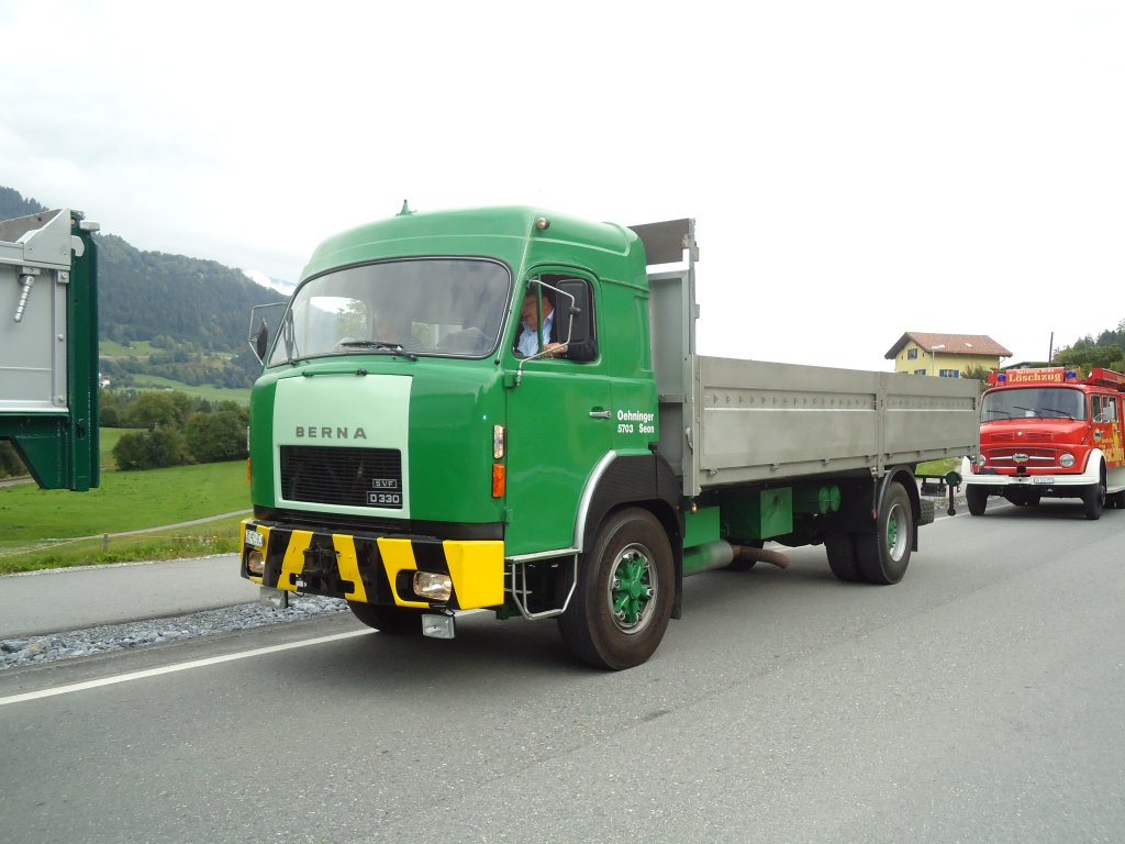 (129'909) - Oehninger, Seon - AG 9216 U - Berna am 18. September 2010 in Castrisch, Schleps