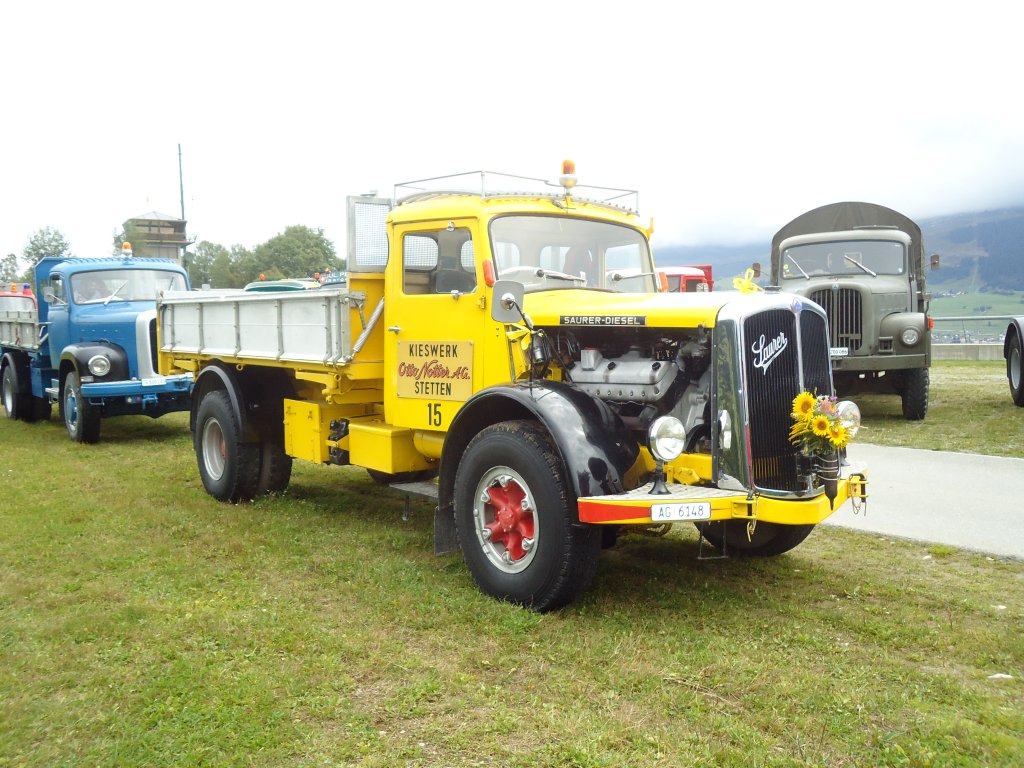 (129'937) - Nottel, Stetten - Nr. 15/AG 6148 - Saurer am 18. September 2010 in Breil, Milit�ranlage