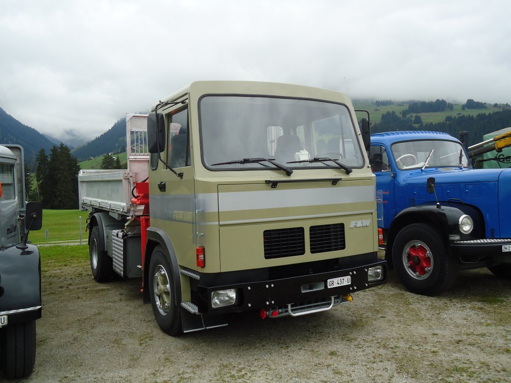 (129'975) - FBW-Lastwagen - GR 437 U - am 18. September 2010 in Breil, Milit�ranlage