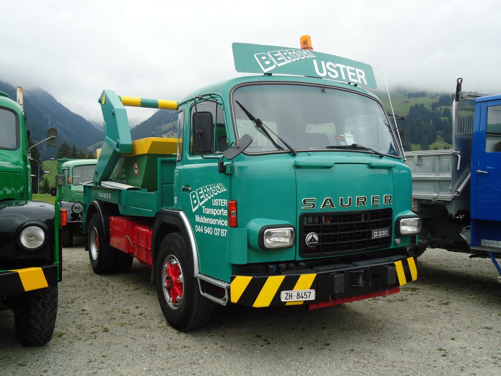 (129'980) - Bertschi, Uster - Nr. 10/ZH 8457 - Saurer am 18. September 2010 in Breil, Milit�ranlage