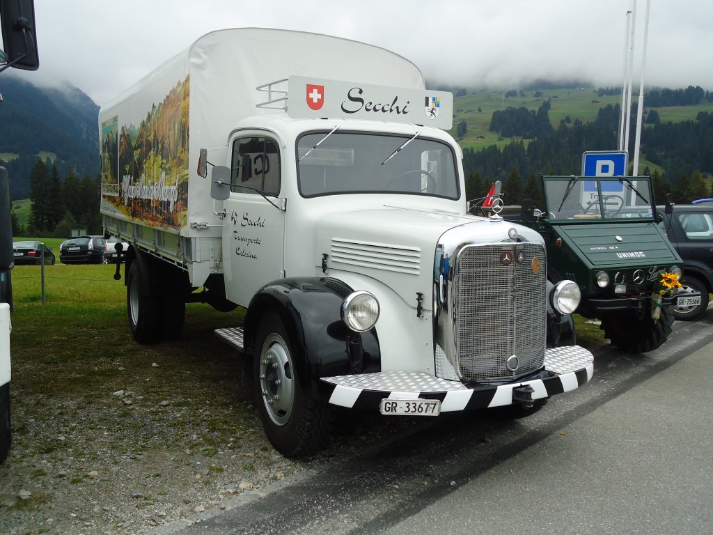 (129'985) - Secchi, Celerina - GR 33'677 - Mercedes am 18. September 2010 in Breil, Milit�ranlage