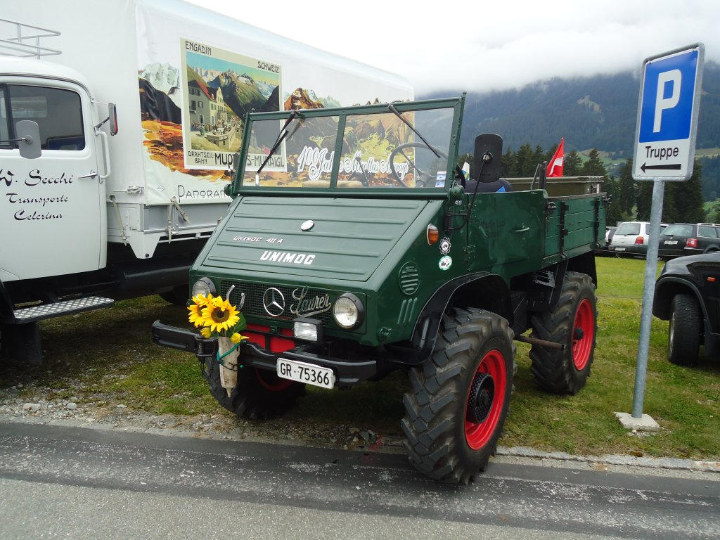 (129'986) - Mercedes-Unimog - GR 75'366 - am 18. September 2010 in Breil, Milit�ranlage