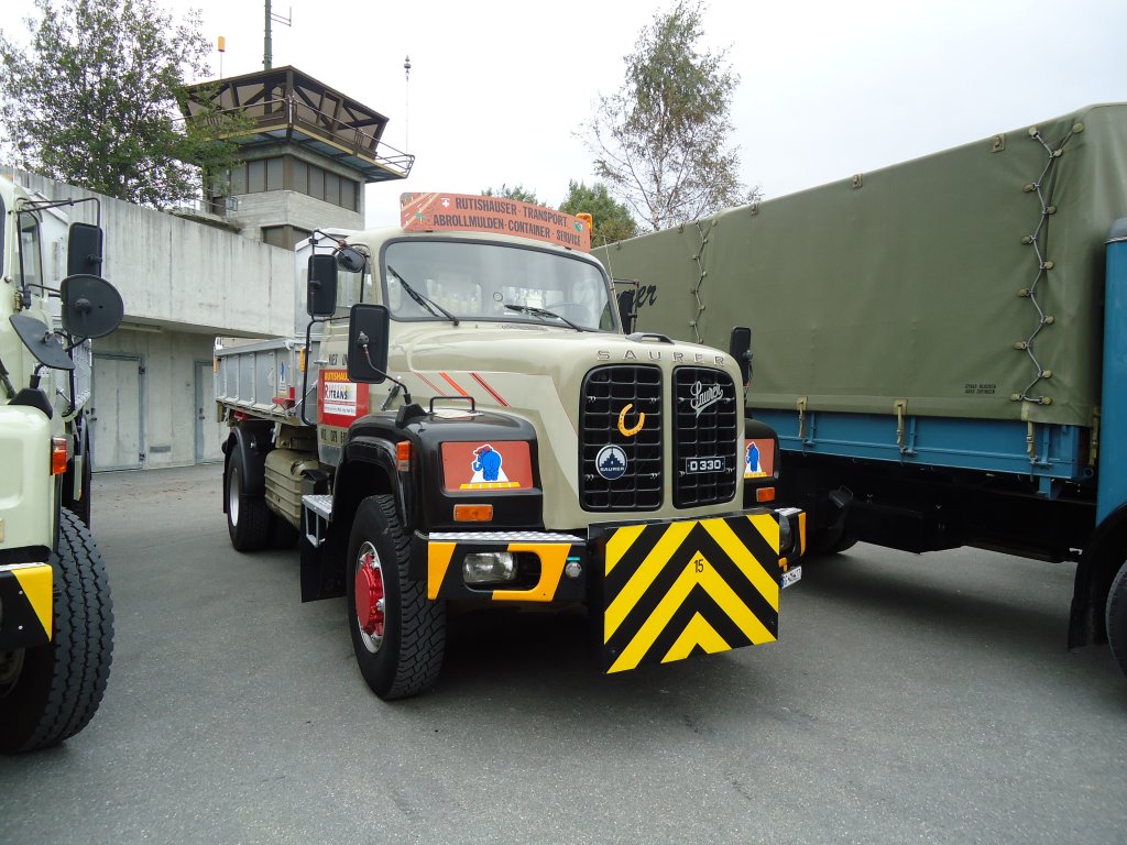 (130'013) - Rutishauser, Amriswil - Nr. 15/TG 46'627 - Saurer am 18. September 2010 in Breil, Milit�ranlage