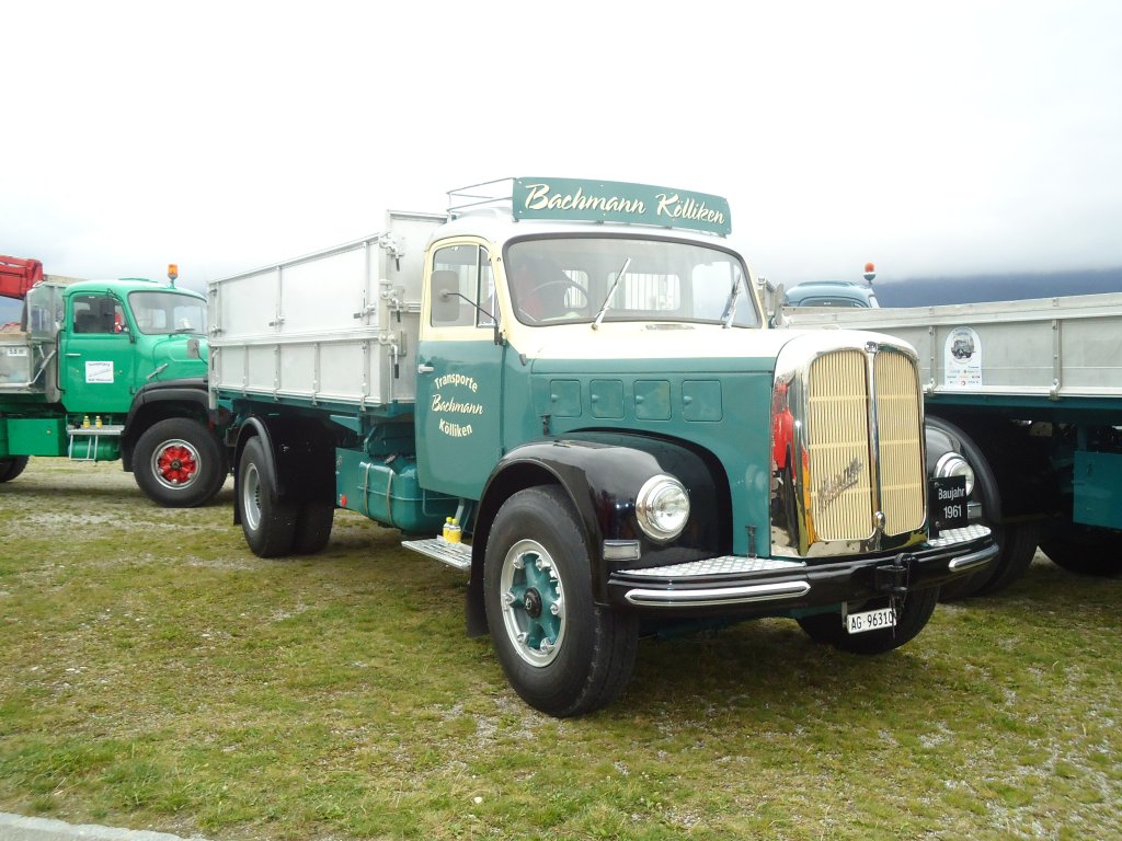 (130'028) - Bachmann, K�lliken - AG 96'310 - Berna am 18. September 2010 in Breil, Milit�ranlage