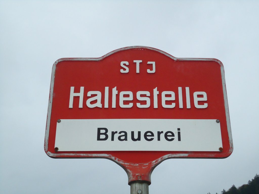 (130'297) - STI-Haltestelle - Steffisburg, Brauerei - am 10. Oktober 2010