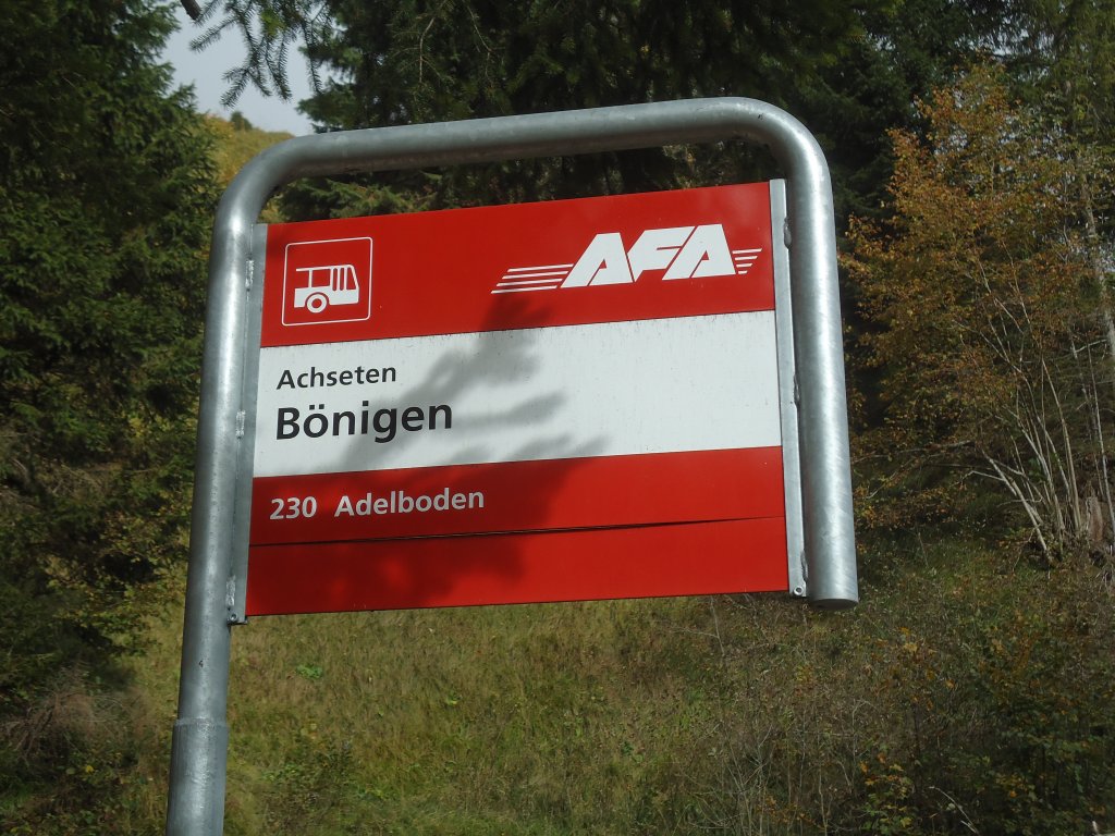 (130'333) - AFA-Haltestelle - Achseten, B�nigen - am 11. Oktober 2010