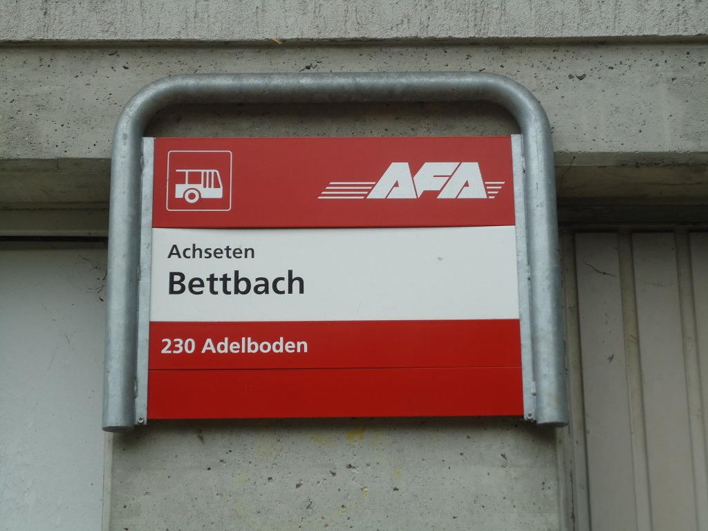 (130'342) - AFA-Haltestelle - Achseten, Bettbach - am 11. Oktober 2010