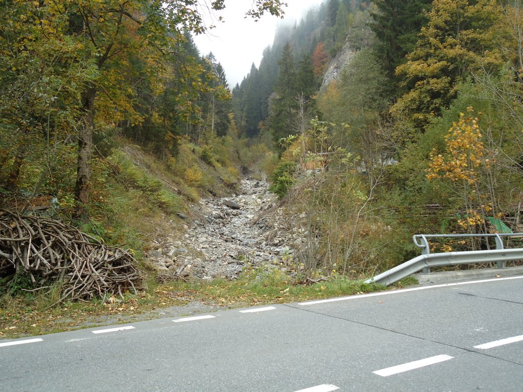 (130'350) - Im Frutigspissen Ladholz: Der Bettbach, der Grenzbach zwischen Rinderwald und Ladholz am 11. Oktober 2010
