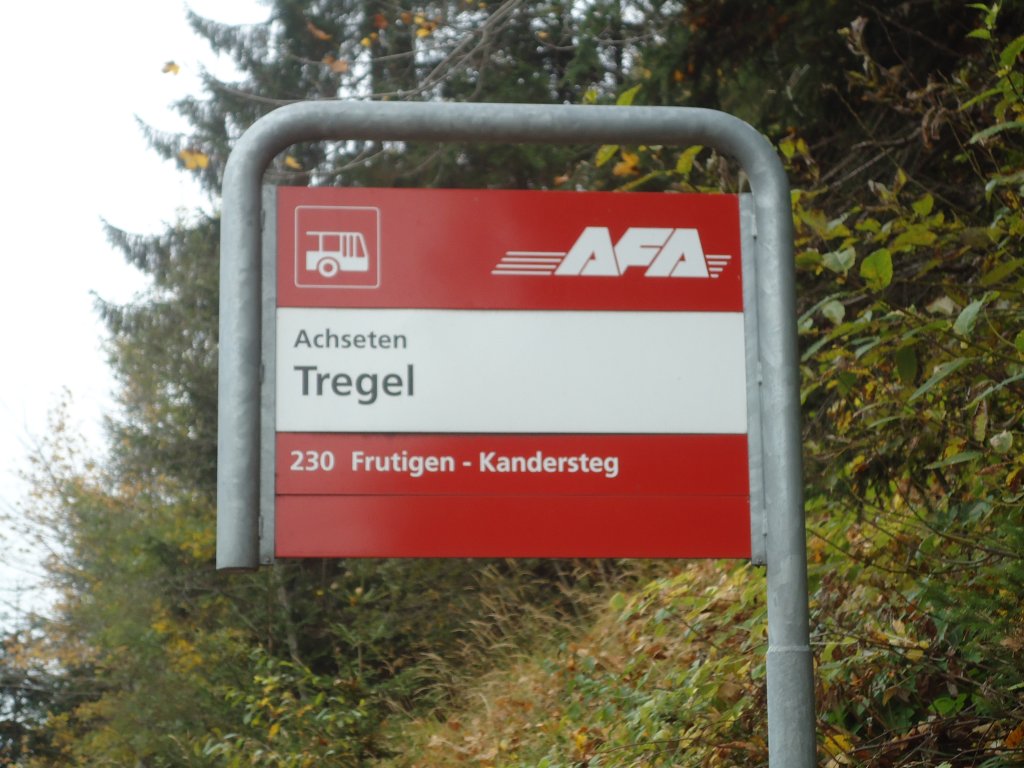 (130'358) - AFA-Haltestelle - Achseten, Tregel - am 11. Oktober 2010