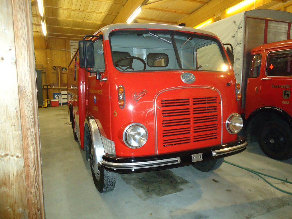 (130'801) - Biegger, Uster - Nr. 6 - Saurer-OM am 24. Oktober 2010 in Ziegelbr�cke, HNF-Museum