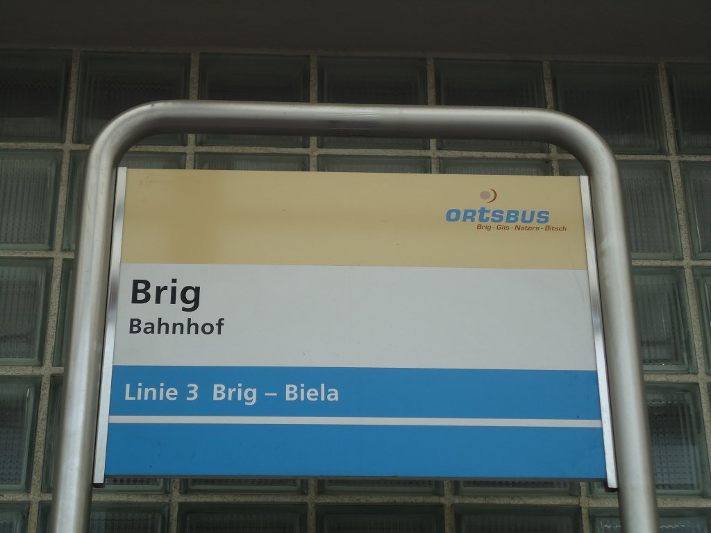 (130'848) - Ortsbus-Haltestelle - Brig, Bahnhof - am 1. November 2010