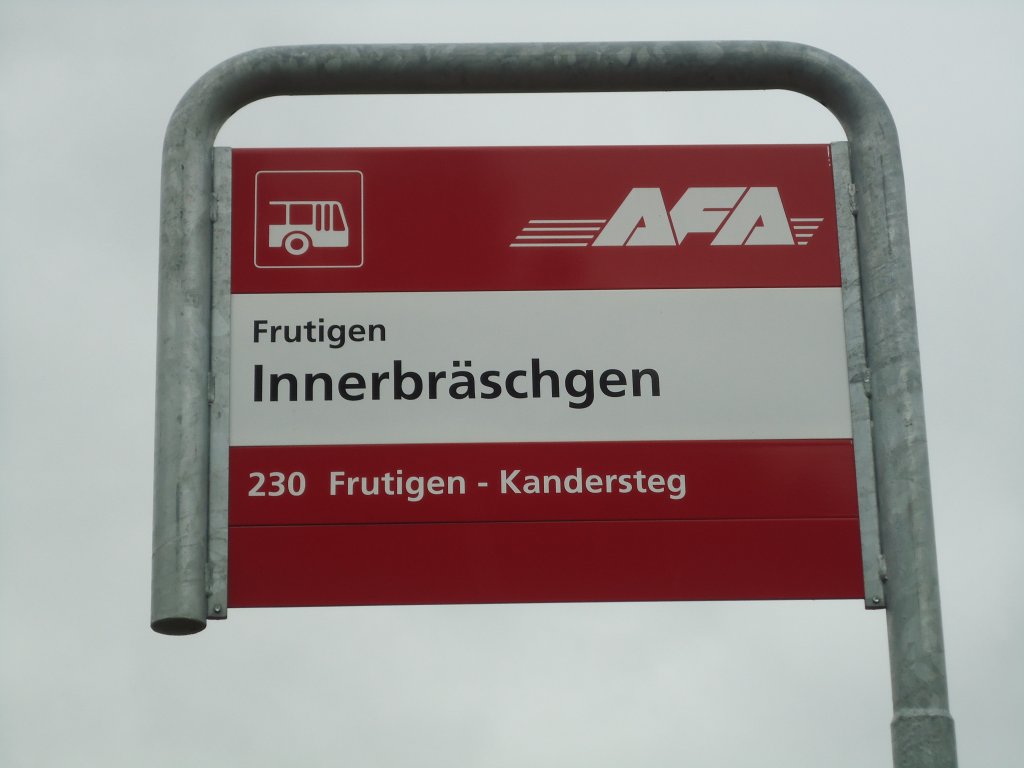 (131'003) - AFA-Haltestelle - Frutigen, Innerbr�schgen - am 15. November 2010