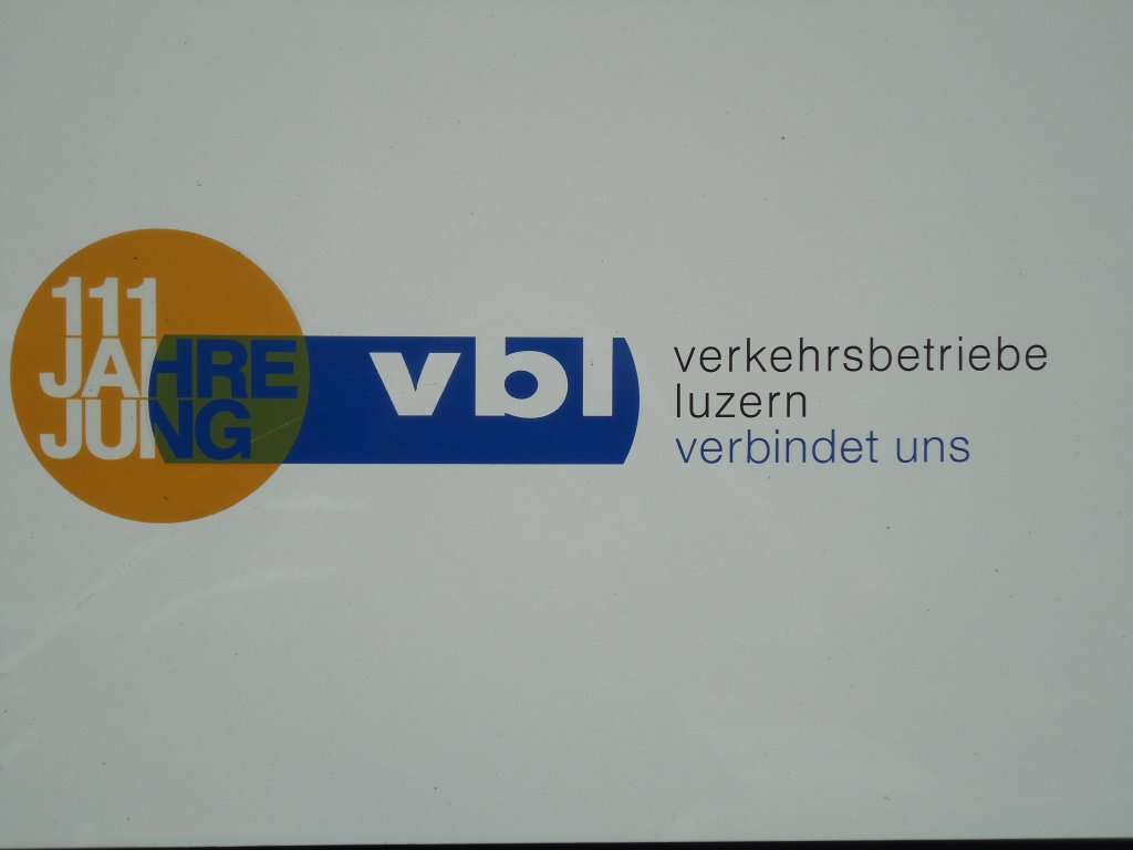 (131'426) - Logo f�r 111 Jahre VBL Luzern am 8. Dezember 2010