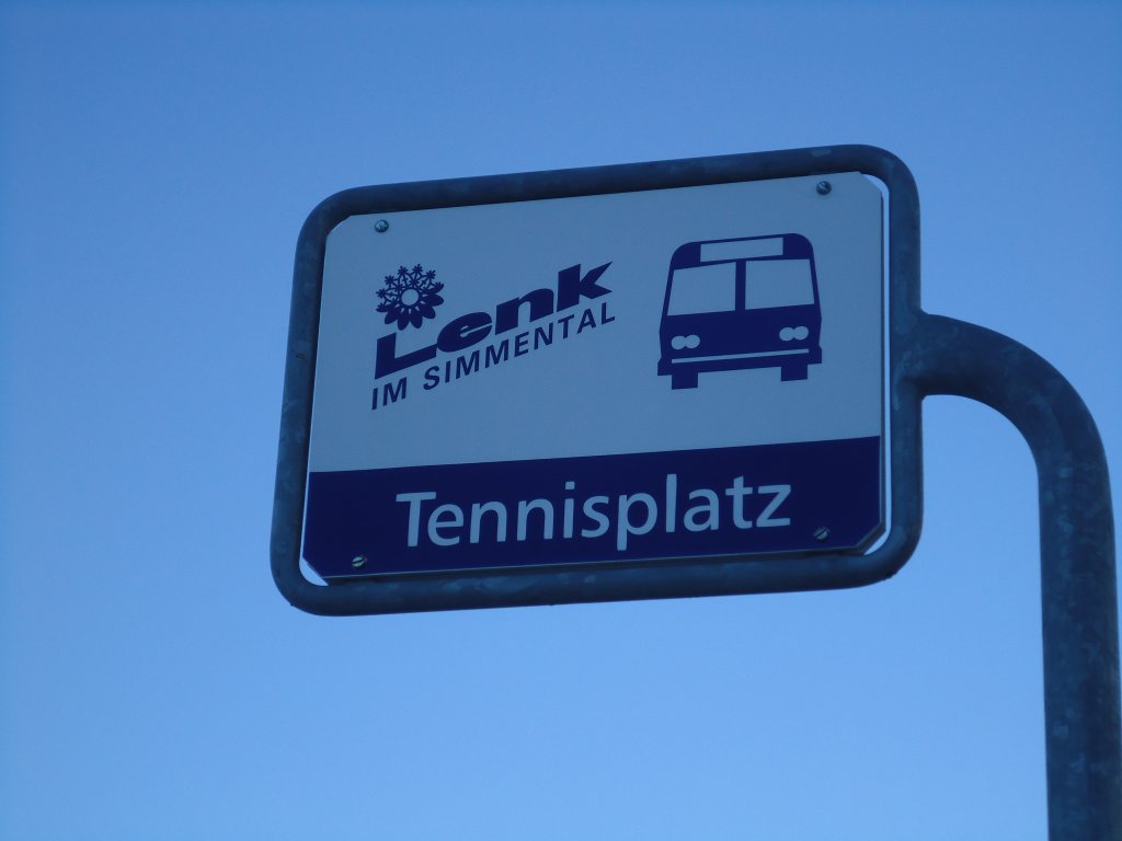 (131'923) - AFA-Haltestelle (LenkBus) - Lenk, Tennisplatz - am 1. Januar 2011