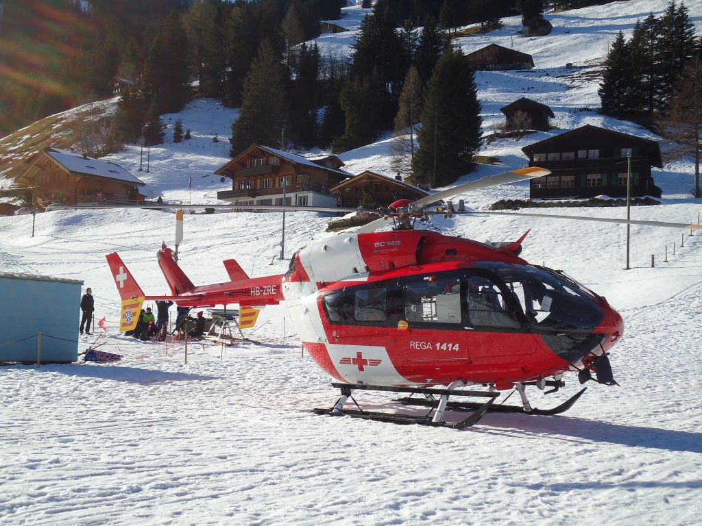 (132'140) - REGA - HB-ZRE - am 8. Januar 2011 im Boden bei Adelboden