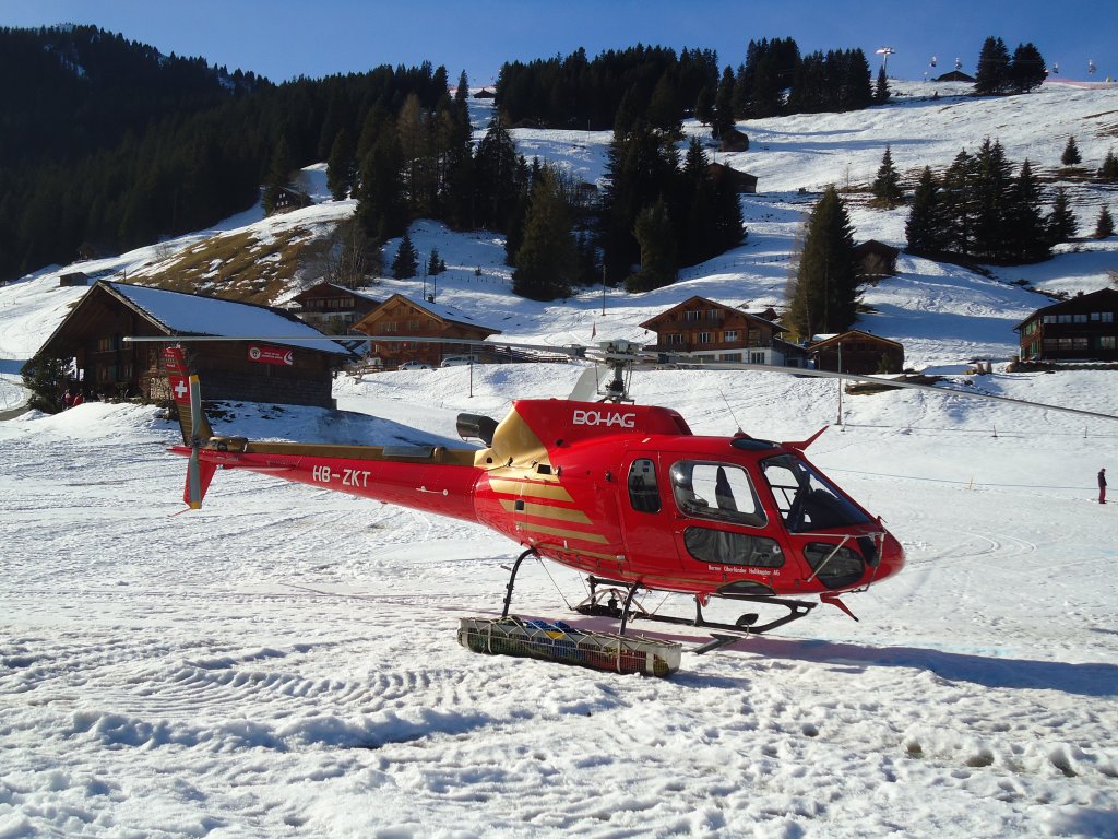(132'141) - BOHAG - HB-ZKT - am 8. Januar 2011 im Boden bei Adelboden