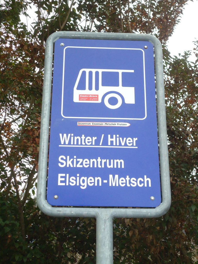 (132'284) - Kander-Reisen-Haltestelle - Frutigen, Bahnhof - am 9. Januar 2011