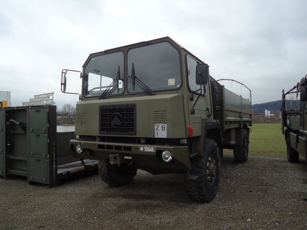 (132'296) - Schweizer Armee - M+32'665 - Saurer am 12. Januar 2011 in Wil, Larag