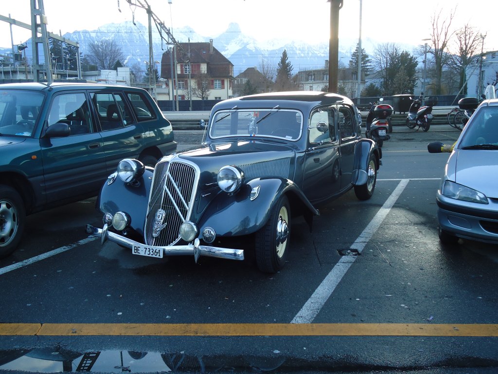 (132'332) - Citro�n - BE 73'361 - am 15. Januar 2011 beim Bahnhof Thun