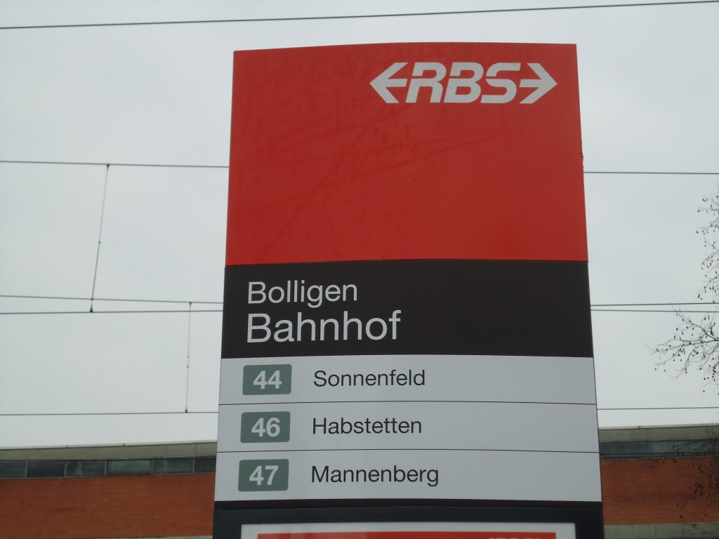 (132'416) - RBS-Haltestelle - Bolligen, Bahnhof - am 24. Januar 2011
