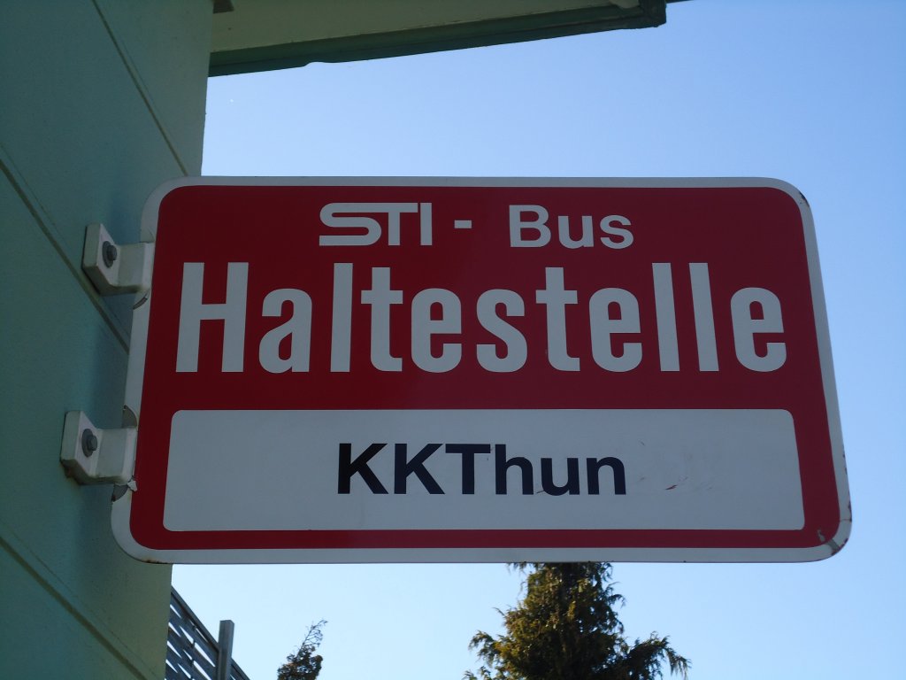 (132'604) - STI-Haltestelle - KKThun - am 11. Februar 2011