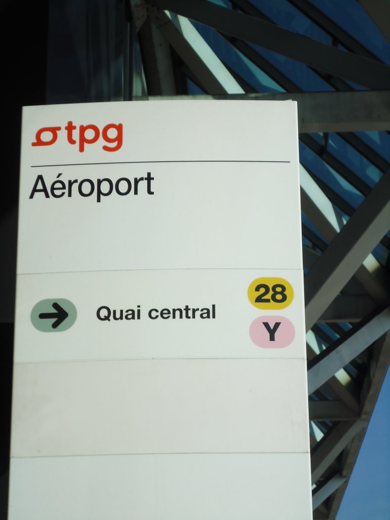 (132'848) - TPG-Haltestelle - Gen�ve, A�roport - am 10. M�rz 2011