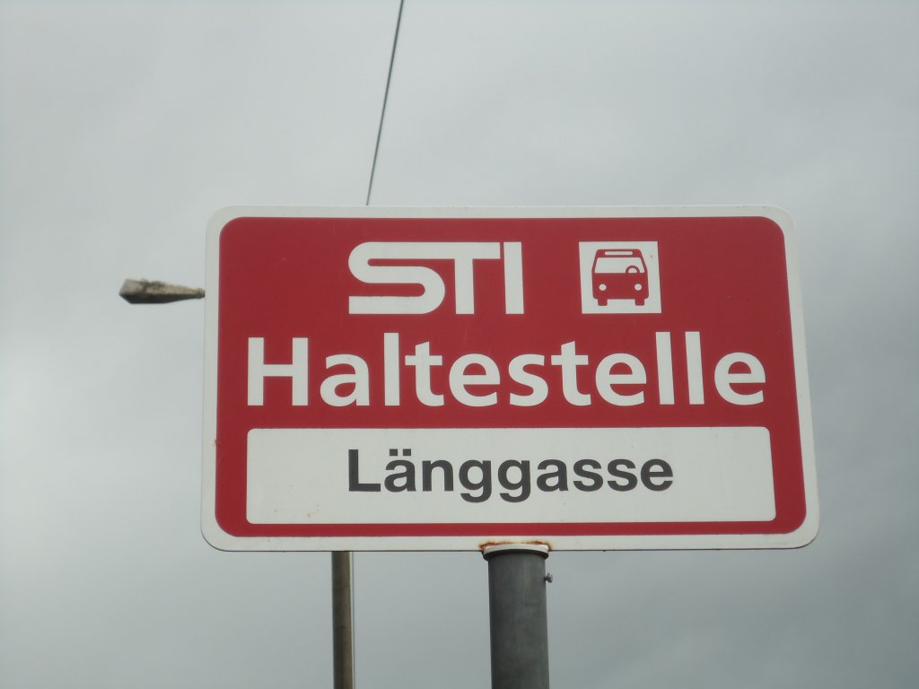 (133'210) - STI-Haltestelle - Thun, L�nggasse - am 12. April 2011