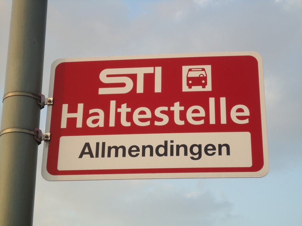(133'315) - STI-Haltestelle - Thun, Allmendingen - am 16. April 2011