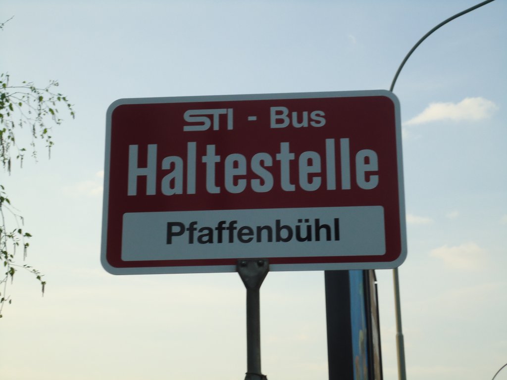 (133'348) - STI-Haltestelle - Thun, Pfaffenb�hl - am 21. April 2011