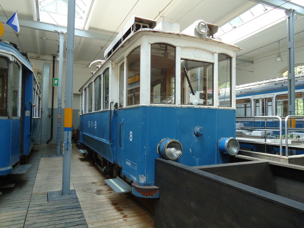 (133'452) - BVB-Tram - Nr. 8 - am 25. April 2011 in Z�rich, Trammuseum