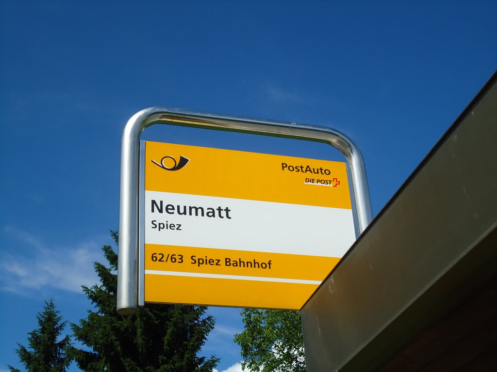 (133'978) - PostAuto-Haltestelle - Spiez, Neumatt - am 5. Juni 2011
