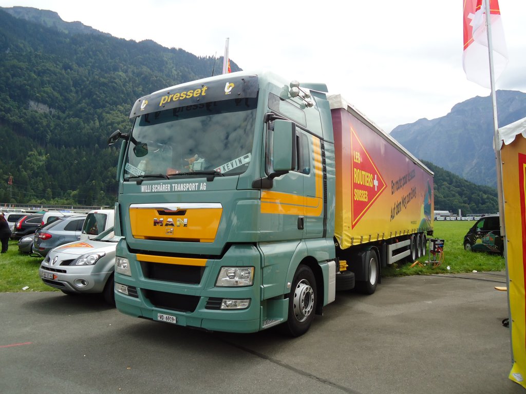 (134'333) - Sch�rer - VD 6919 - MAN am 25. Juni 2011 in Interlaken, Flugplatz