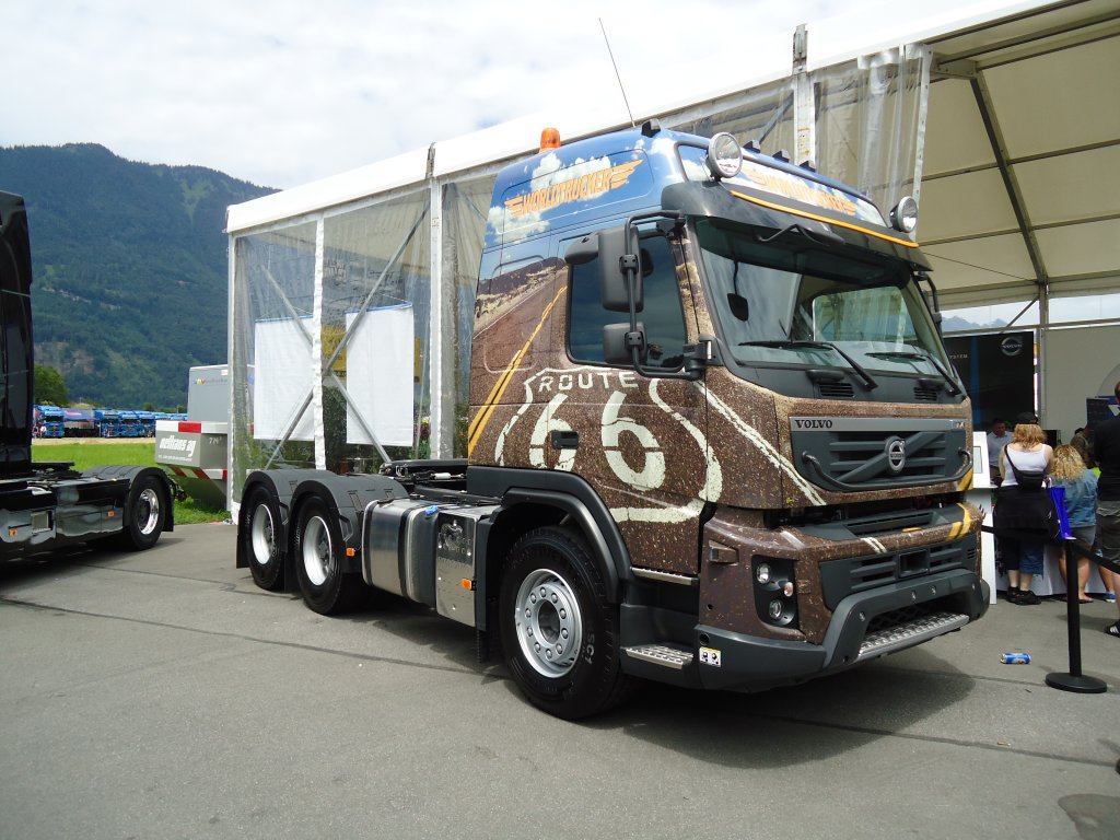 (134'334) - Volvo Worldtrucker am 25. Juni 2011 in Interlaken, Flugplatz