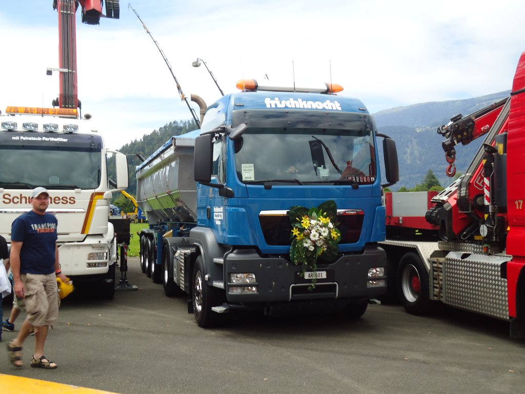 (134'339) - Frischknecht, Herisau - Nr. 1/AR 401 - MAN am 25. Juni 2011 in Interlaken, Flugplatz