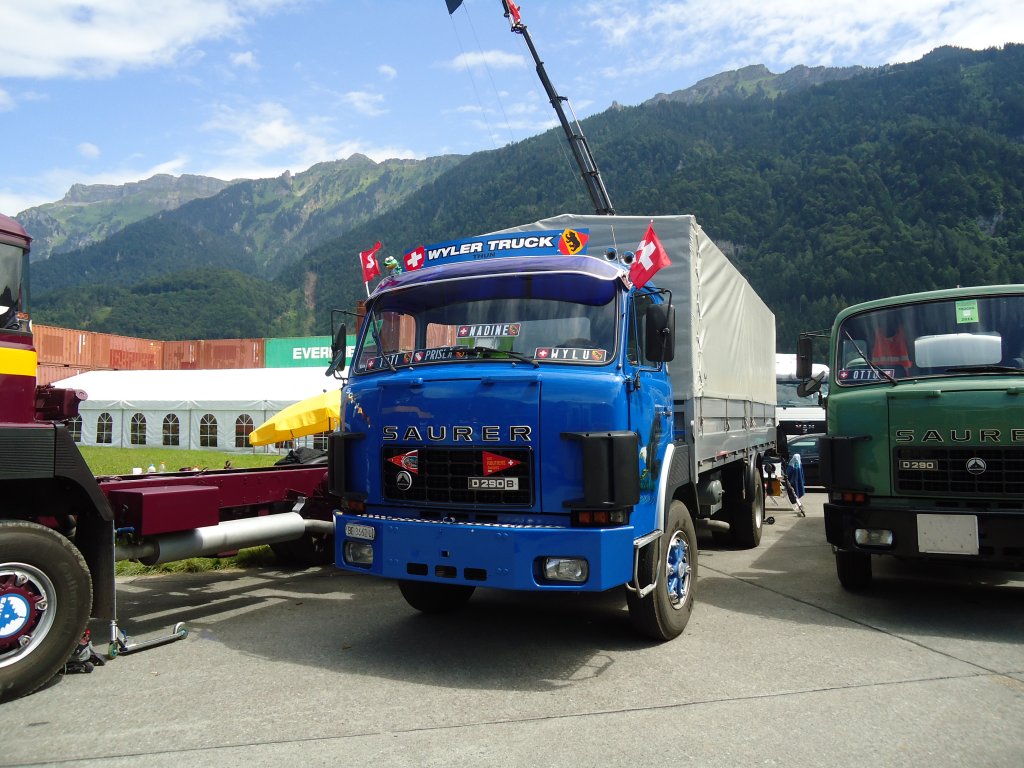 (134'397) - Wyler, Thun - BE 3662 U - Saurer am 25. Juni 2011 in Interlaken, Flugplatz